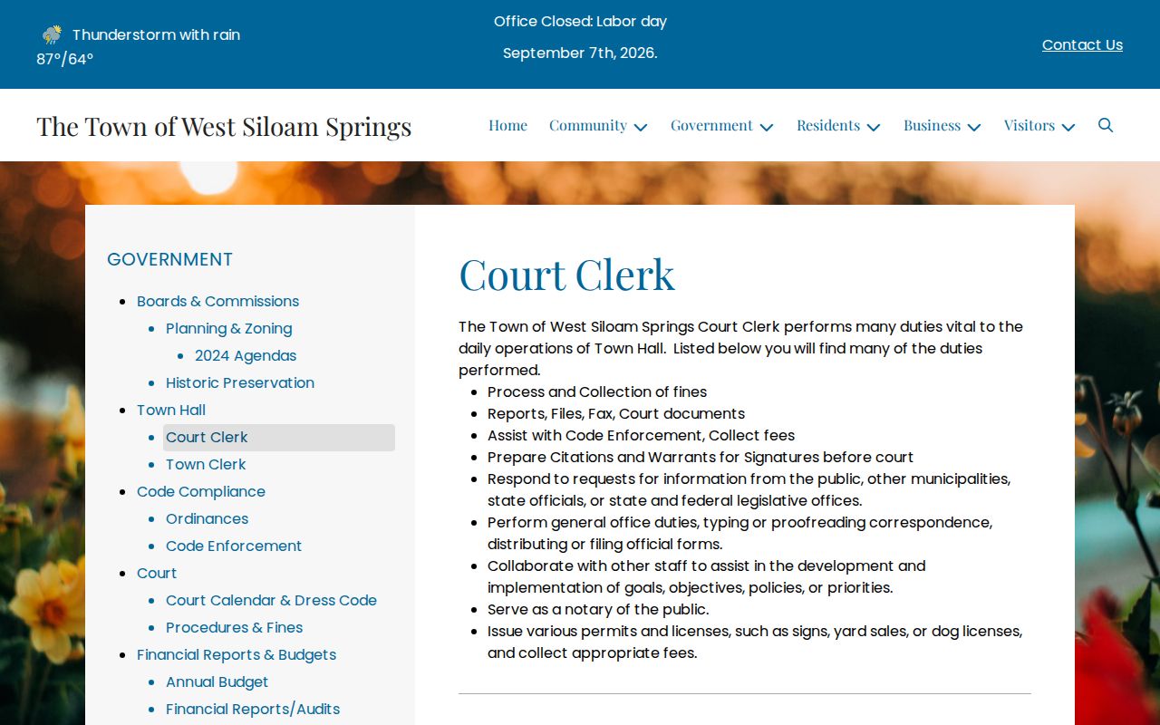 Delaware County bench warrant lookup West Siloam Springs clerk