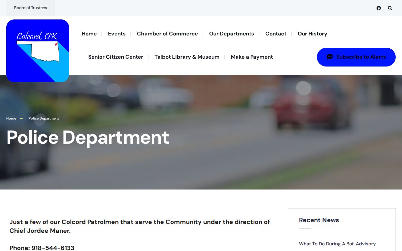 Delaware County city court warrant Colcord municipal fallback