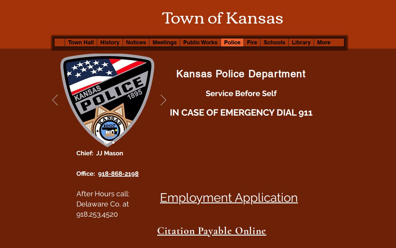 Delaware County city court warrant Kansas municipal route